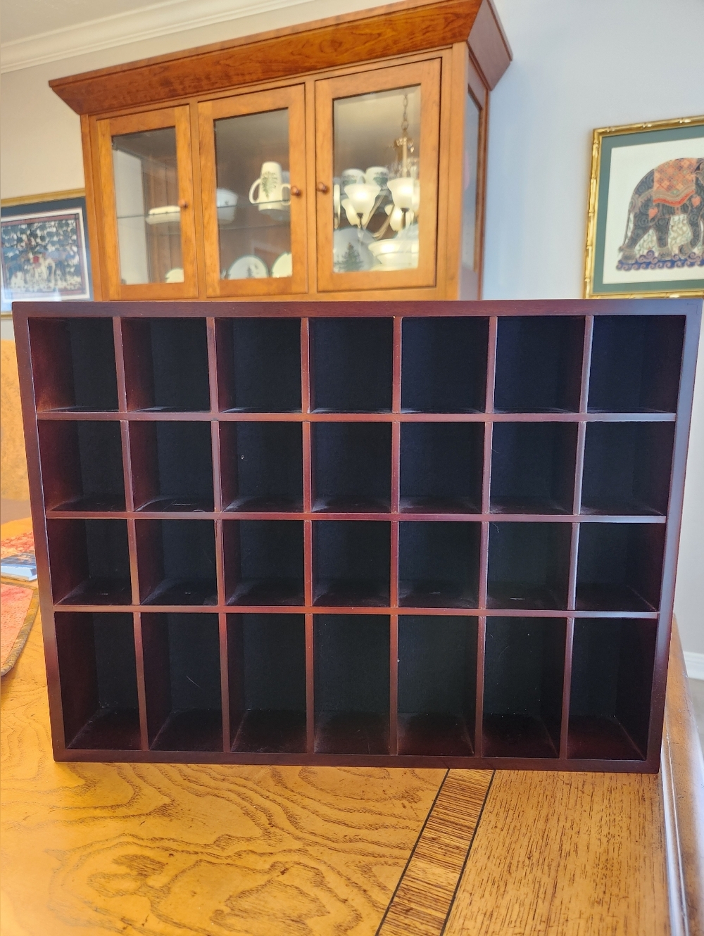 Dark Brown Shot Glass Shelves